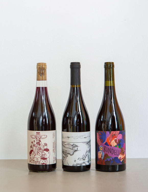 Red Natural WINE PACK / New Zealand, France & Spain / 3 Bottles